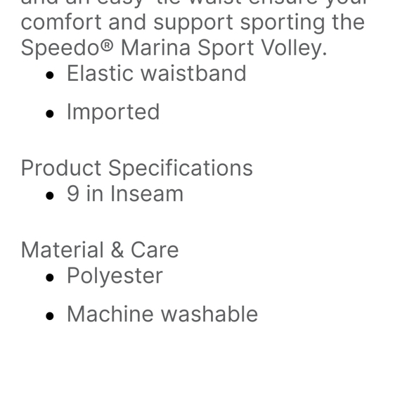 🆕️ Speedo Marino Sport Volley 20" - Picture 7 of 13